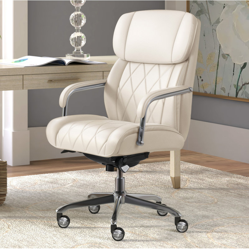 LaZBoy Sutherland Quilted Executive Office Chair with Padded Arms